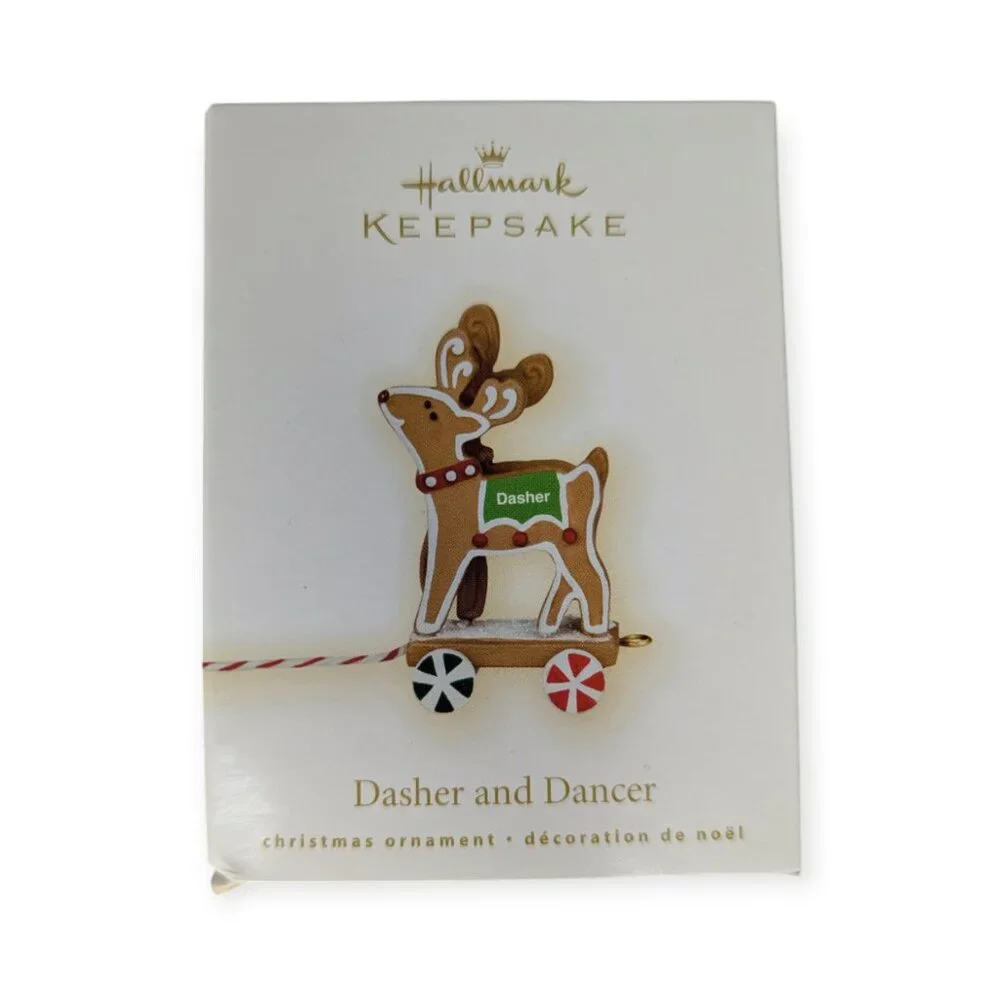 Hallmark Keepsake Christmas Ornament 2009 Dasher & Dancer 2